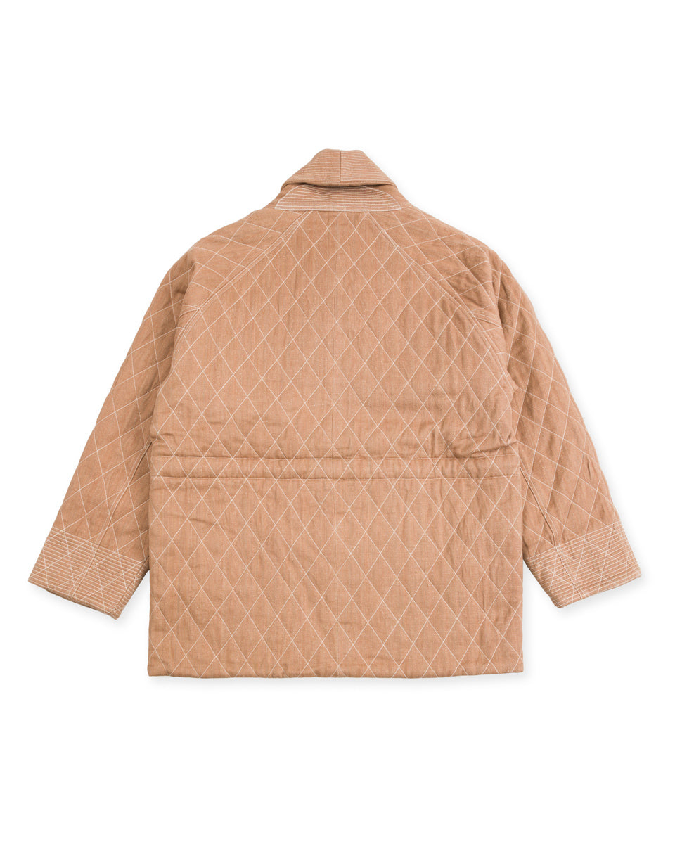 Indi + Ash Reversible Shawl Overcoat - Handwoven Desert Acacia Denim/Plaid - Standard & Strange