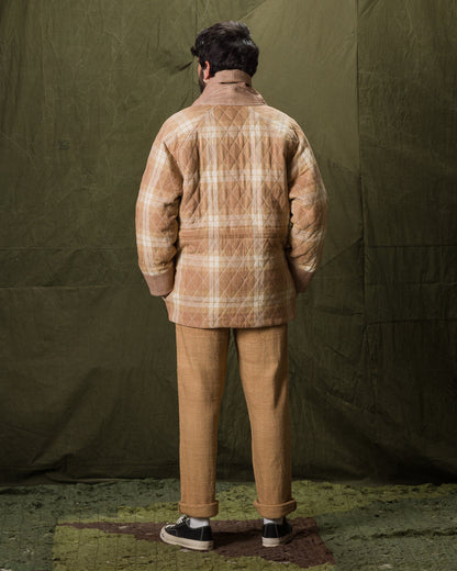 Indi + Ash Reversible Shawl Overcoat - Handwoven Desert Acacia Denim/Plaid - Standard & Strange