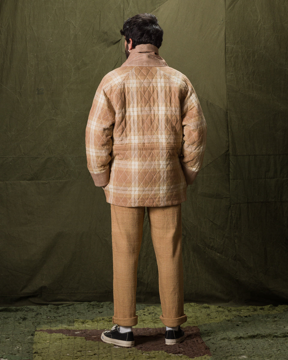 Indi + Ash Reversible Shawl Overcoat - Handwoven Desert Acacia Denim/Plaid - Standard & Strange