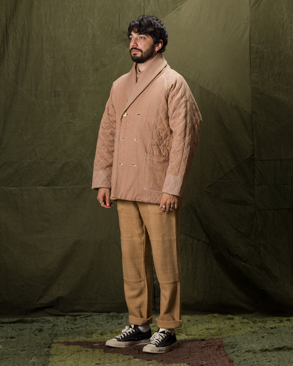 Indi + Ash Reversible Shawl Overcoat - Handwoven Desert Acacia Denim/Plaid - Standard & Strange