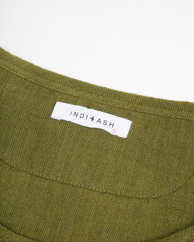 Indi + Ash Ripley Tank - Handwoven Forest Green Kala Cotton - Standard & Strange