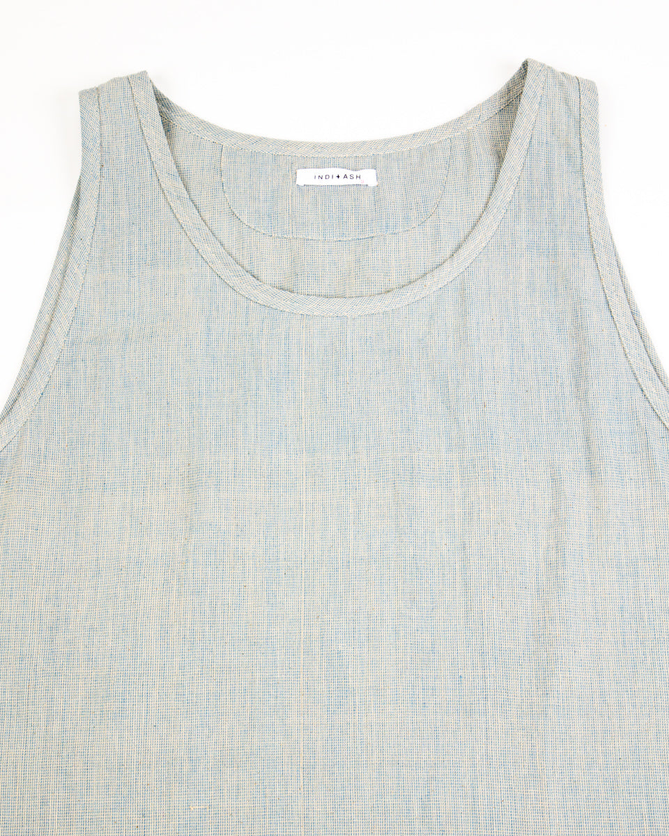 Indi + Ash Ripley Tank - Indigo/Natural Kala Cotton - Standard & Strange