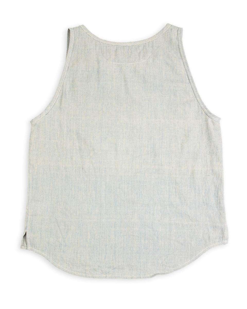 Indi + Ash Ripley Tank - Indigo/Natural Kala Cotton - Standard & Strange