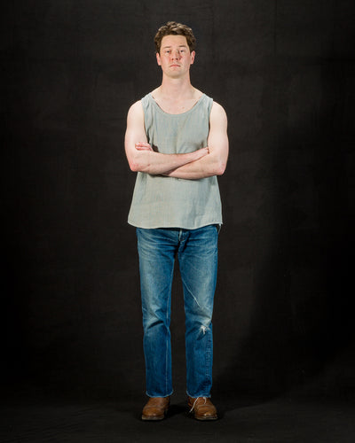 Indi + Ash Ripley Tank - Indigo/Natural Kala Cotton - Standard & Strange