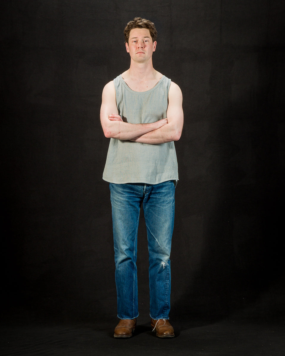 Indi + Ash Ripley Tank - Indigo/Natural Kala Cotton - Standard & Strange