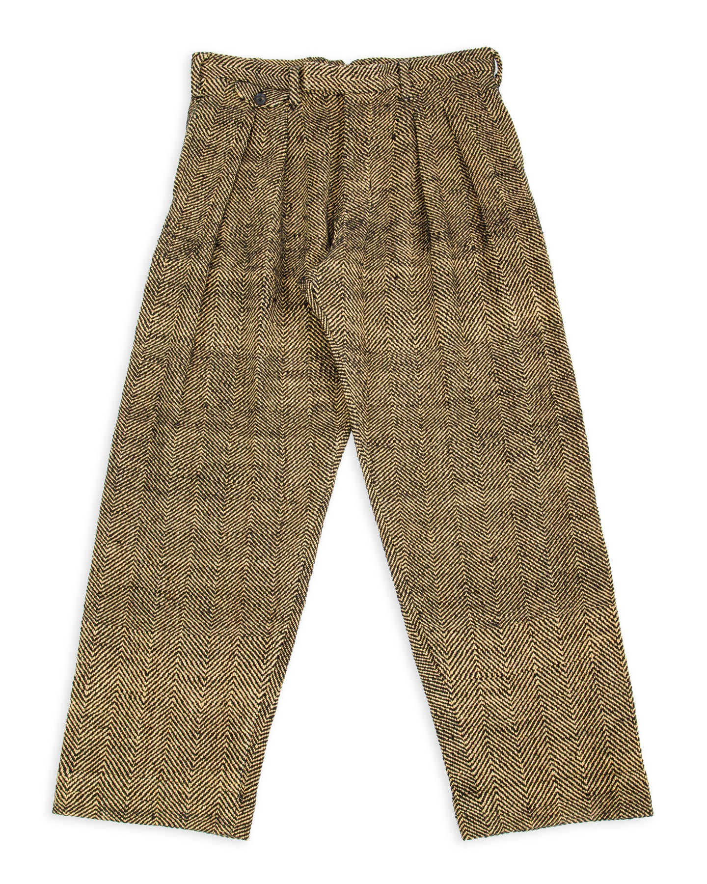 Indi + Ash Shakoor Pant - Handwoven Iron Black/Tan HB - Standard & Strange