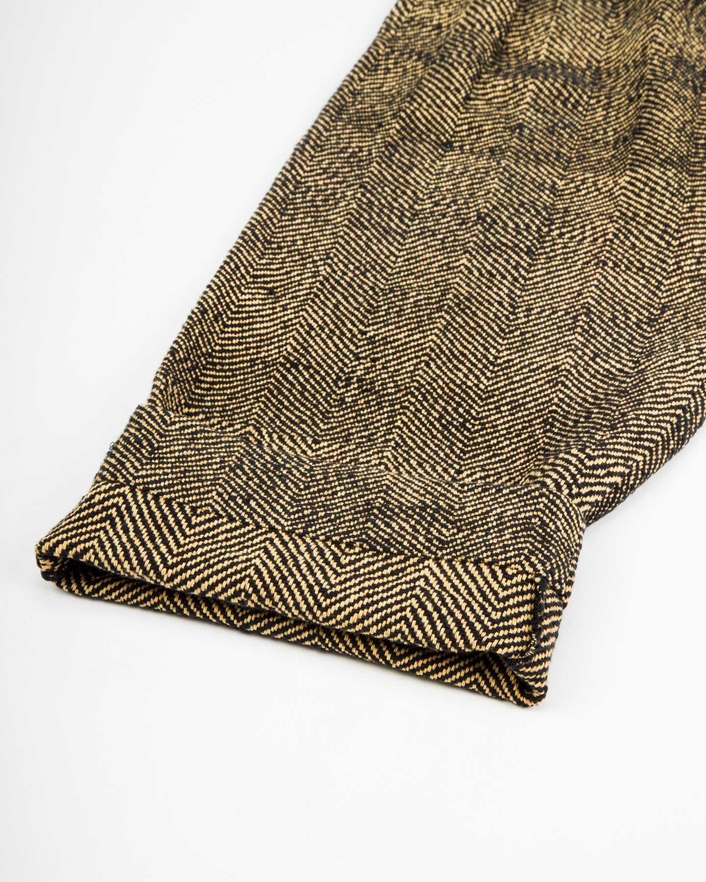 Indi + Ash Shakoor Pant - Handwoven Iron Black/Tan HB - Standard & Strange