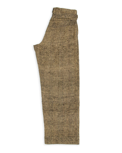 Indi + Ash Shakoor Pant - Handwoven Iron Black/Tan HB - Standard & Strange