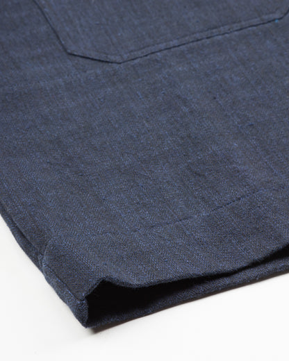 Indi + Ash Short Sleeve Hooded Smock - Iron/Indigo - Standard & Strange