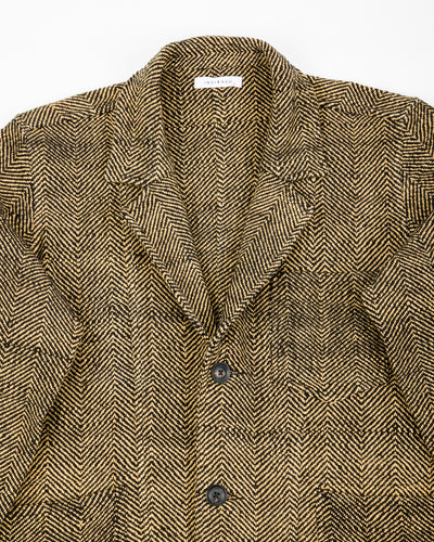 Indi + Ash Study Jacket - Handspun Iron Black/Tan HB - Standard & Strange