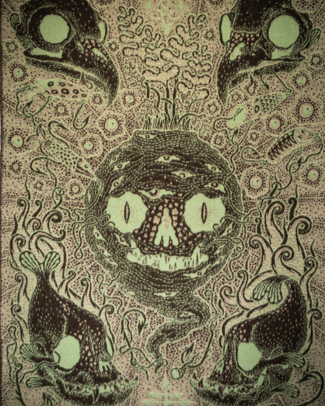 Indigofera 10 Skull Blanket Project #9 - Root Of All Evil - Standard & Strange