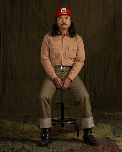 Indigofera Alamo Shirt - Khaki Beige - Standard & Strange