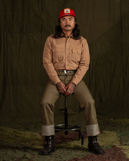 Indigofera Alamo Shirt - Khaki Beige - Standard & Strange