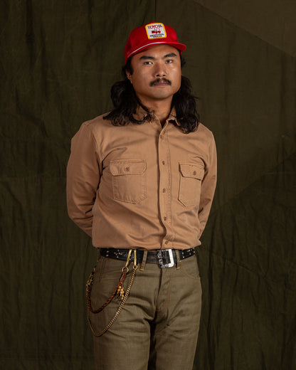 Indigofera Alamo Shirt - Khaki Beige - Standard & Strange