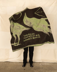 Indigofera The Total Desert Blanket - Ecru/Black/Green - Standard & Strange