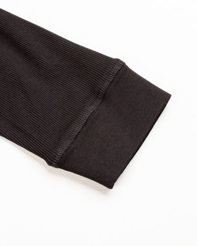 Indigofera Clyde LS Cotton Rib Tee - Black - Standard & Strange