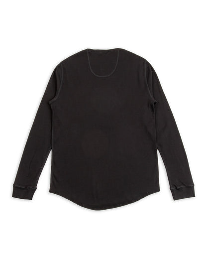 Indigofera Clyde LS Cotton Rib Tee - Black - Standard & Strange