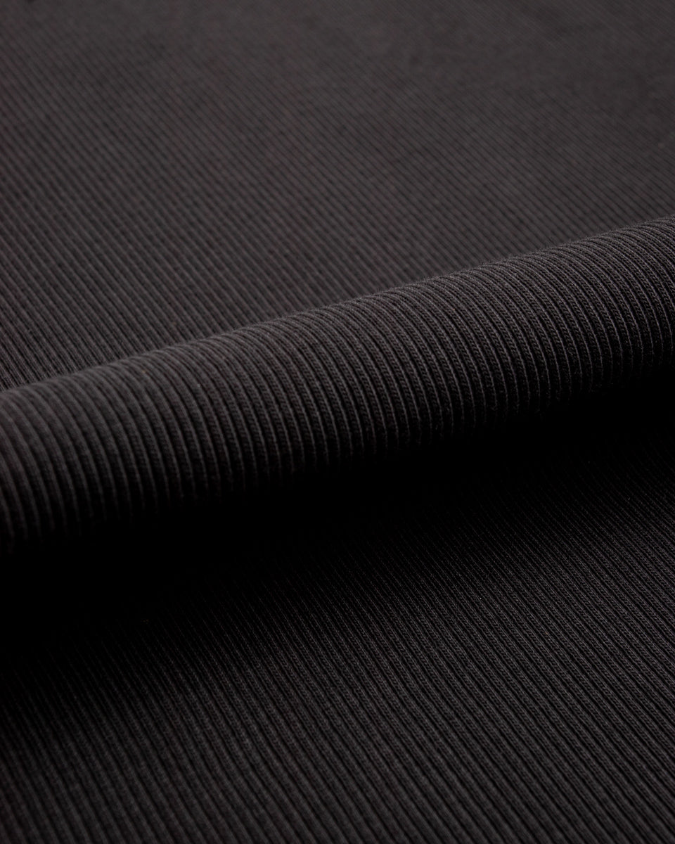 Indigofera Clyde LS Cotton Rib Tee - Black - Standard & Strange