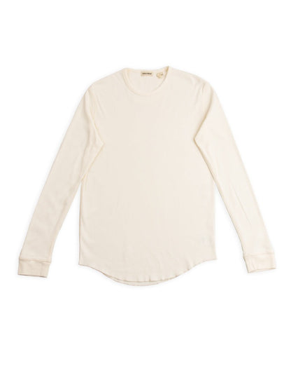 Indigofera Clyde LS Cotton Rib Tee - Cockatoo White - Standard & Strange