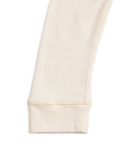 Indigofera Clyde LS Cotton Rib Tee - Cockatoo White - Standard & Strange