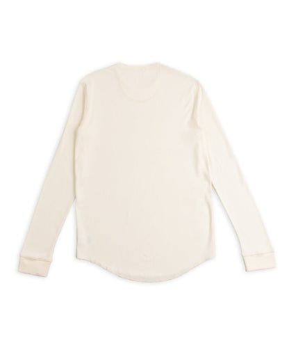 Indigofera Clyde LS Cotton Rib Tee - Cockatoo White - Standard & Strange