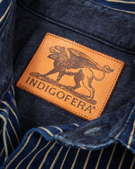 Indigofera Copeland Slim Fit Jacket - Indigo/Beige Single Stripe - Standard & Strange