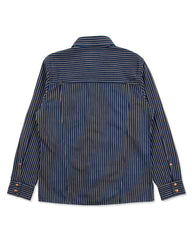 Indigofera Copeland Slim Fit Jacket - Indigo/Beige Single Stripe - Standard & Strange