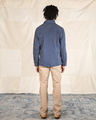 Indigofera Copeland Slim Fit Jacket - Indigo/Beige Single Stripe - Standard & Strange