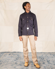 Indigofera Copeland Slim Fit Jacket - Navy Cotton Kersey - Standard & Strange