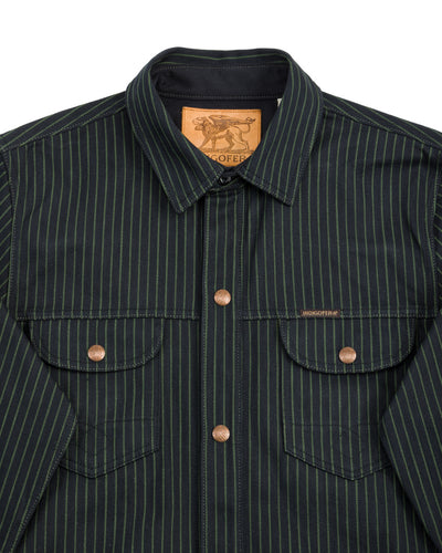 Indigofera Copeland Slim Fit Jacket - Viridescent Stripe - Standard & Strange