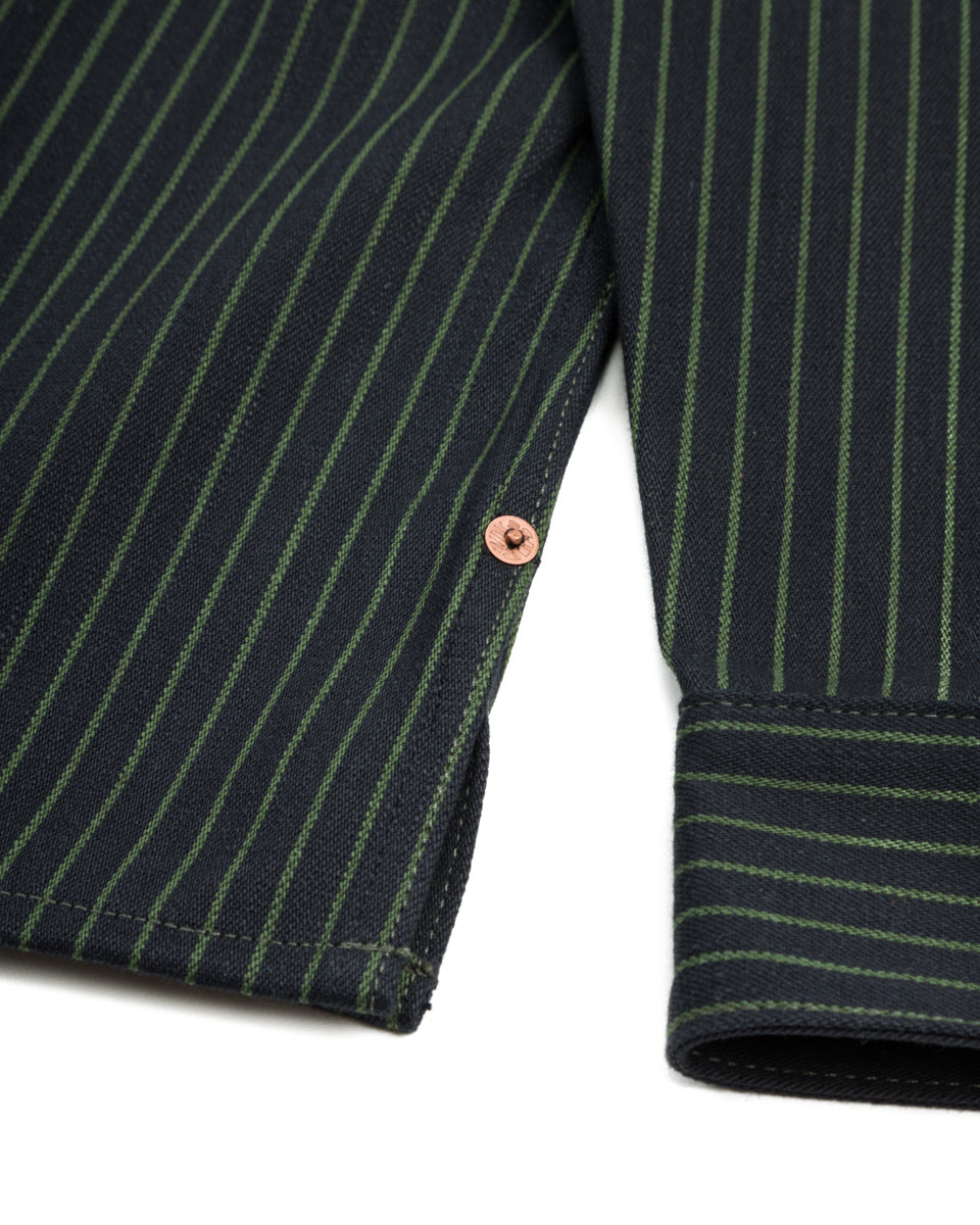 Indigofera Copeland Slim Fit Jacket - Viridescent Stripe - Standard & Strange