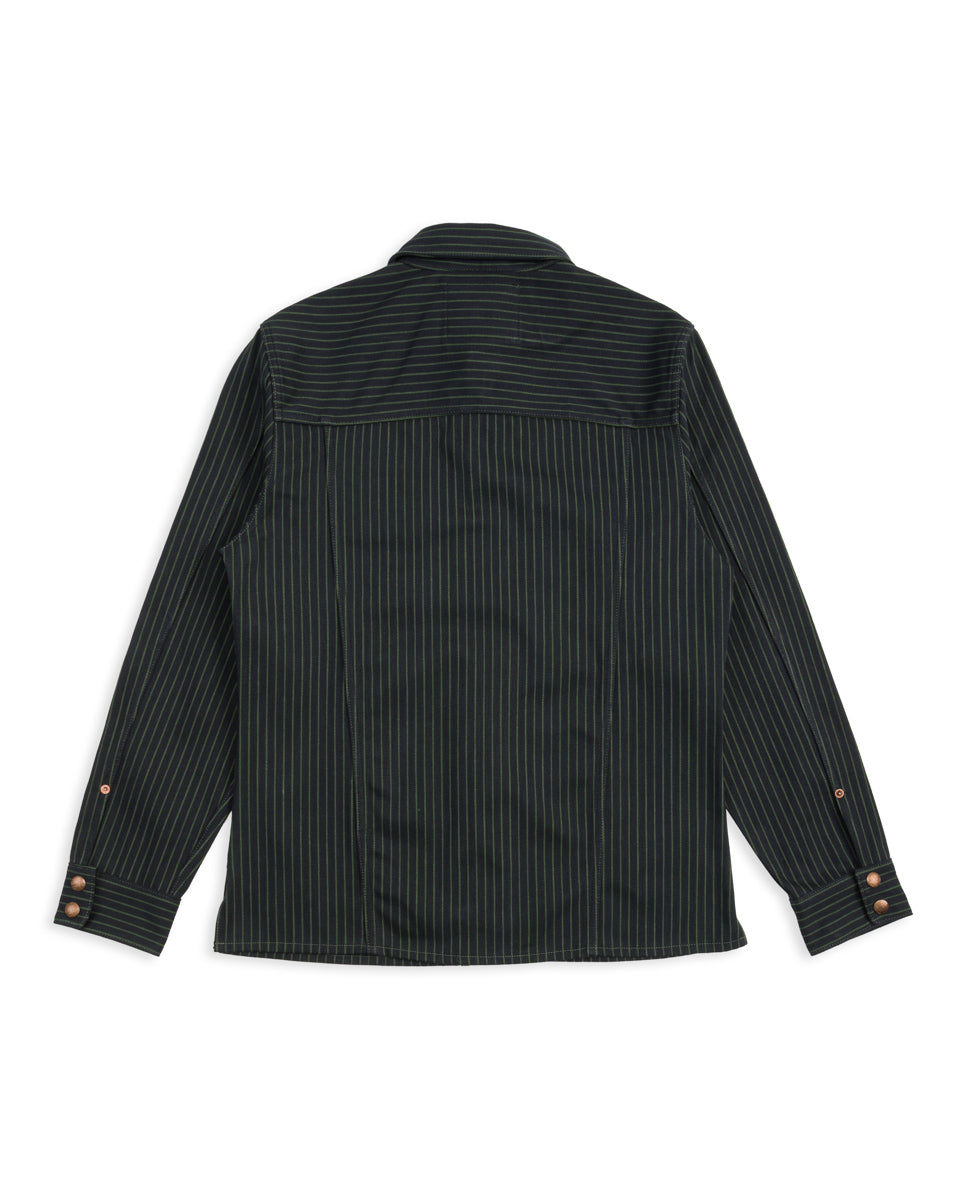 Indigofera Copeland Slim Fit Jacket - Viridescent Stripe - Standard & Strange