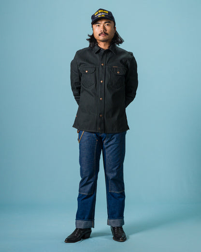 Indigofera Copeland Slim Fit Jacket - Viridescent Stripe - Standard & Strange