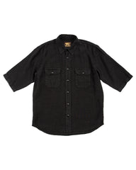 Indigofera Delray Shirt - Marshall Black Linen Canvas - Standard & Strange