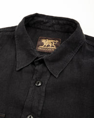 Indigofera Delray Shirt - Marshall Black Linen Canvas - Standard & Strange