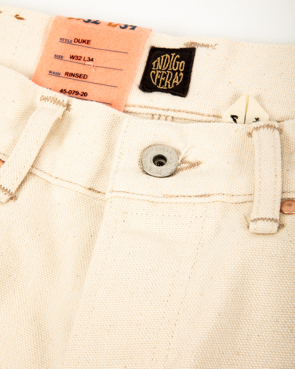 Duke Wide Fit - Ecru Smithson Canvas