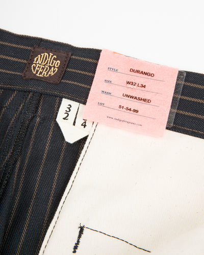 Durango Pants - 12 oz Unwashed Sable Stripe