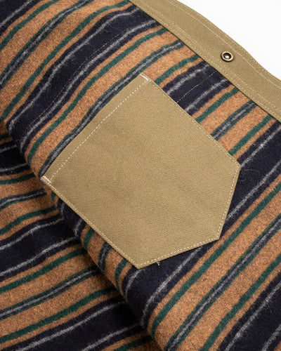 Indigofera Fargo Rider Jacket - Smithson Canvas Moss Green w/ Stripe Lining - Standard & Strange