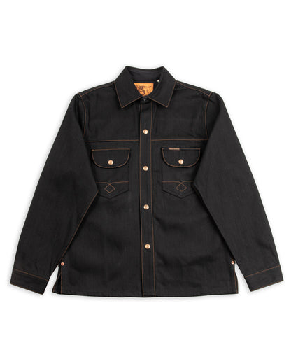 Indigofera Fargo Shirt - Black Gunpowder Denim - Standard & Strange