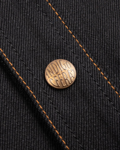 Indigofera Fargo Shirt - Black Gunpowder Denim - Standard & Strange