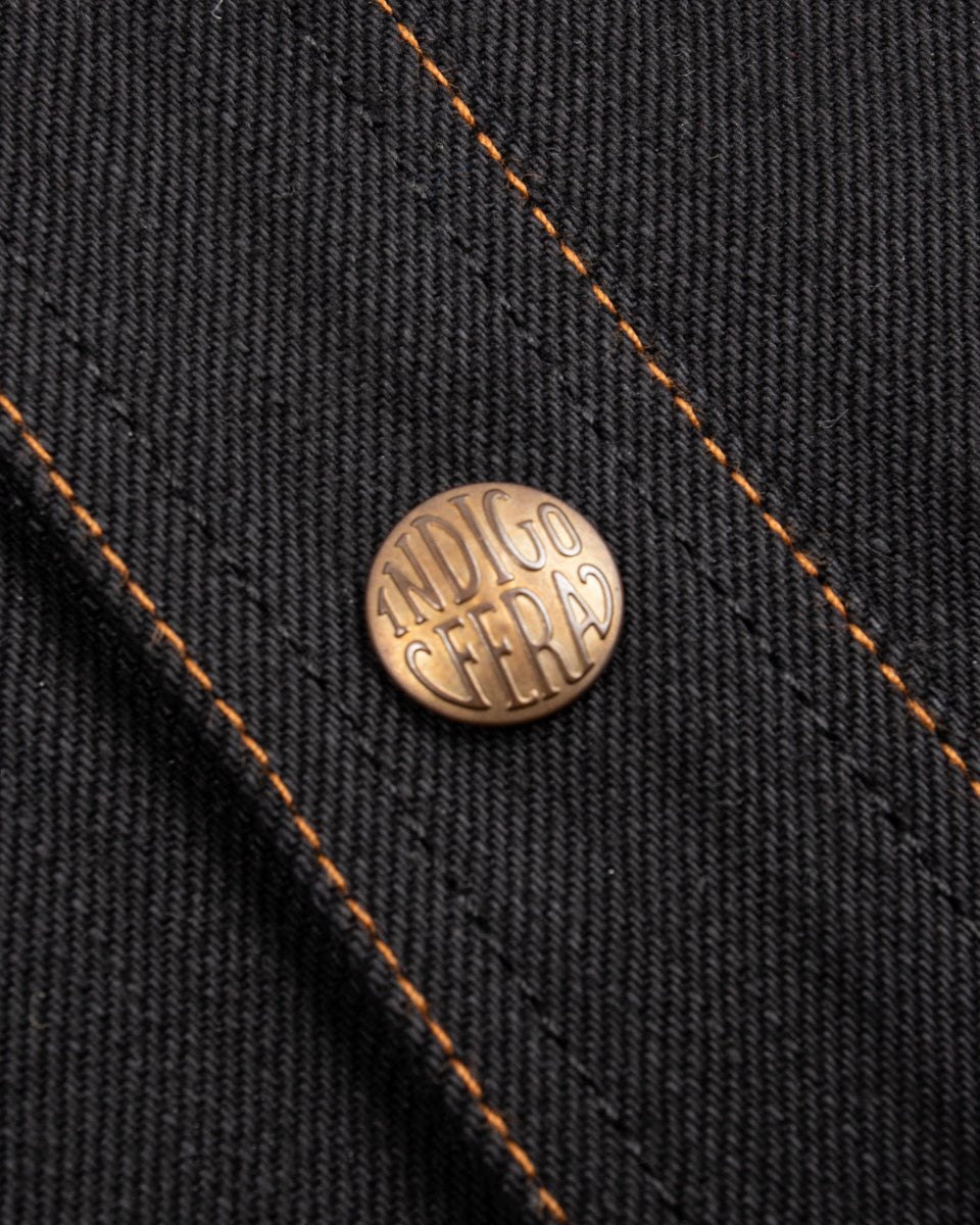 Indigofera Fargo Shirt - Black Gunpowder Denim - Standard & Strange