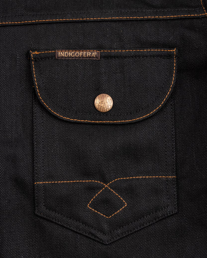 Indigofera Fargo Shirt - Black Gunpowder Denim - Standard & Strange
