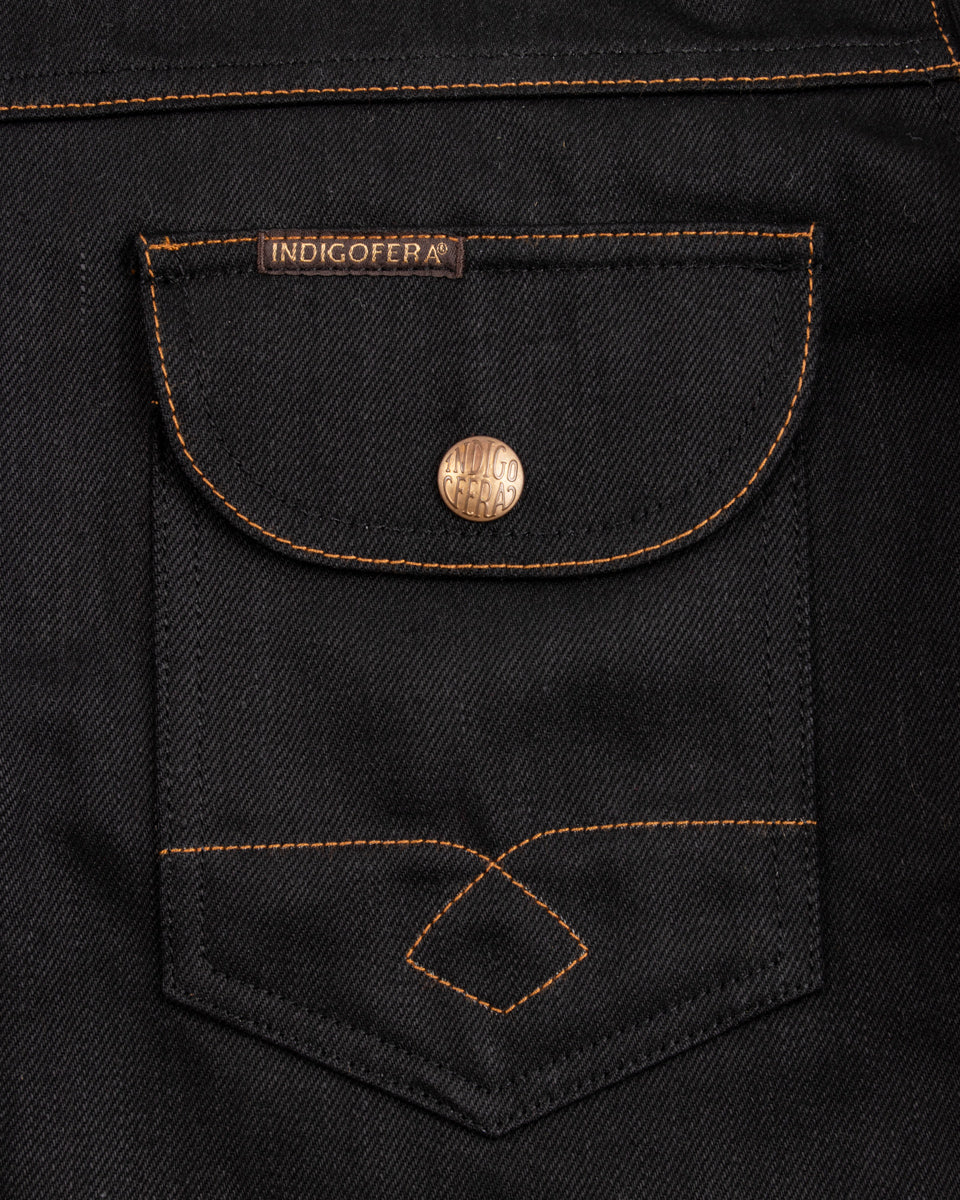 Indigofera Fargo Shirt - Black Gunpowder Denim - Standard & Strange