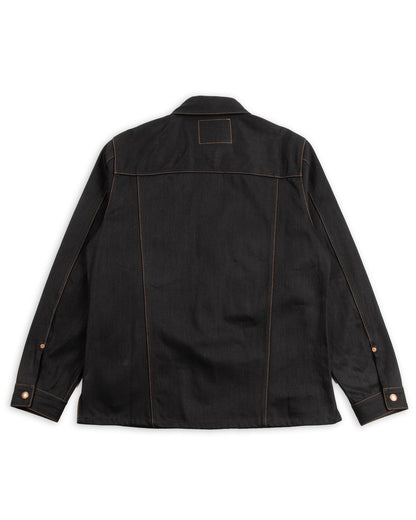 Indigofera Fargo Shirt - Black Gunpowder Denim - Standard & Strange