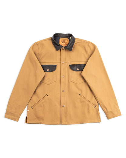 Indigofera Fargo Trucker Jacket - Beige/Black - Standard & Strange