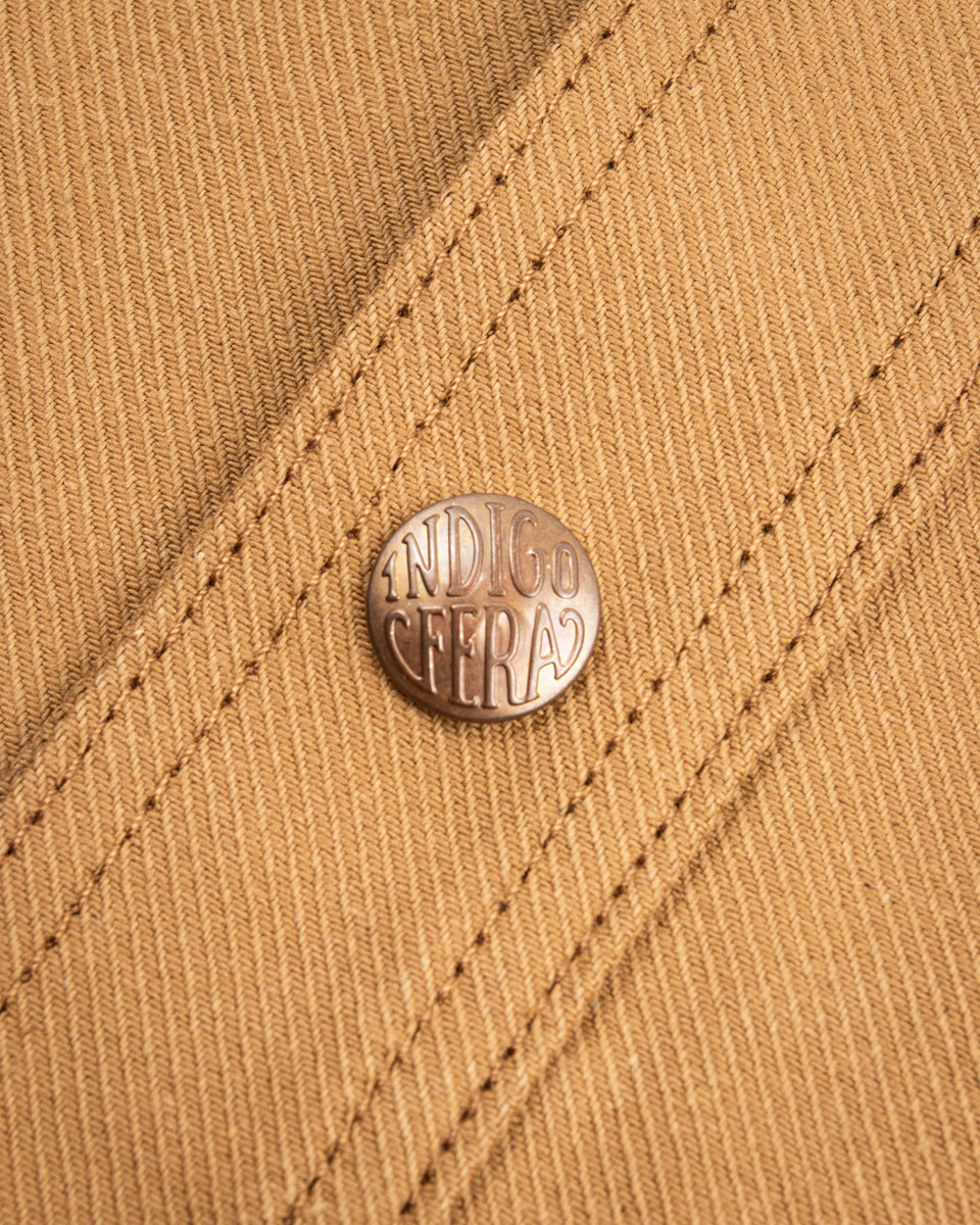 Indigofera Fargo Trucker Jacket - Beige/Black - Standard & Strange