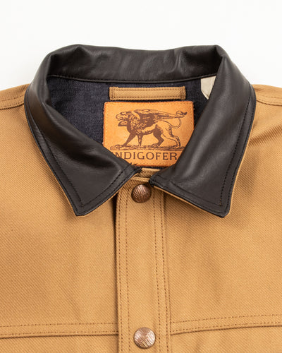 Indigofera Fargo Trucker Jacket - Beige/Black - Standard & Strange