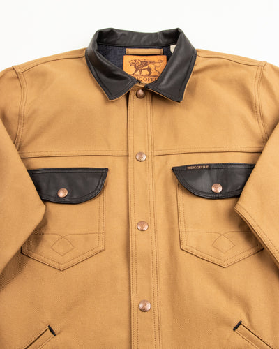 Indigofera Fargo Trucker Jacket - Beige/Black - Standard & Strange
