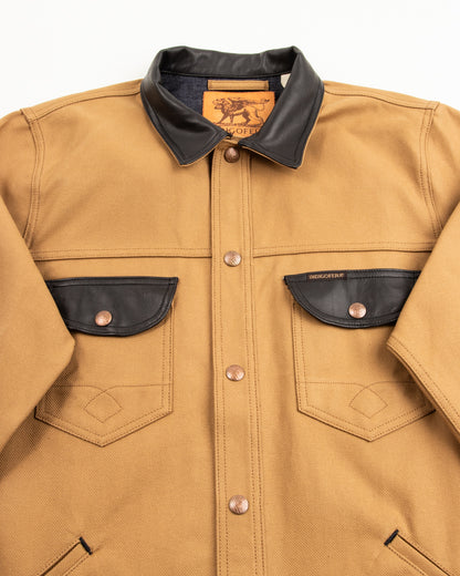 Indigofera Fargo Trucker Jacket - Beige/Black - Standard & Strange
