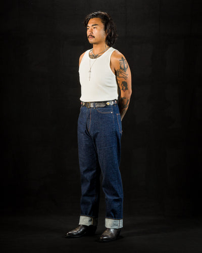 Frank Tank - Cockatoo White Cotton Rib